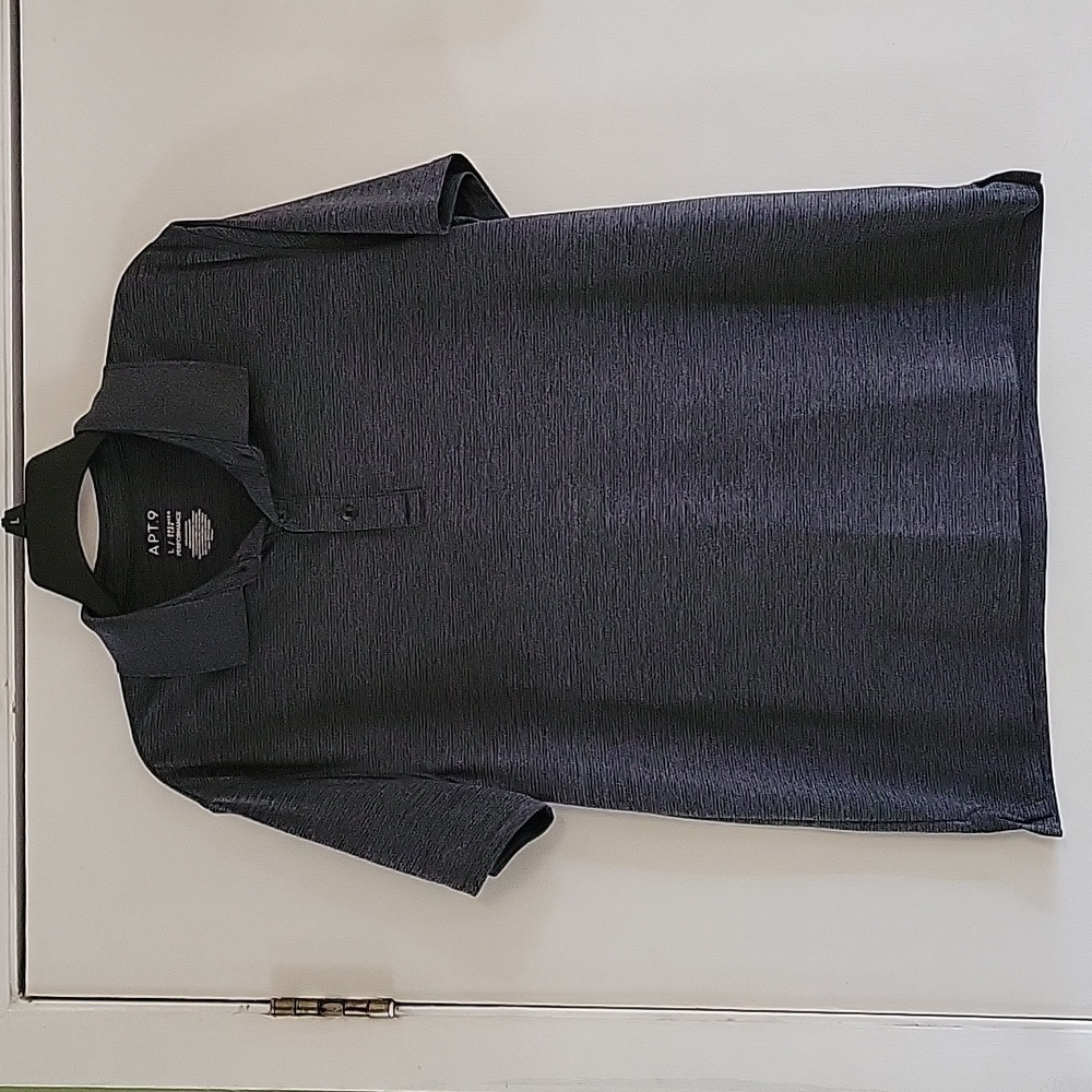 Gray & Black Polo